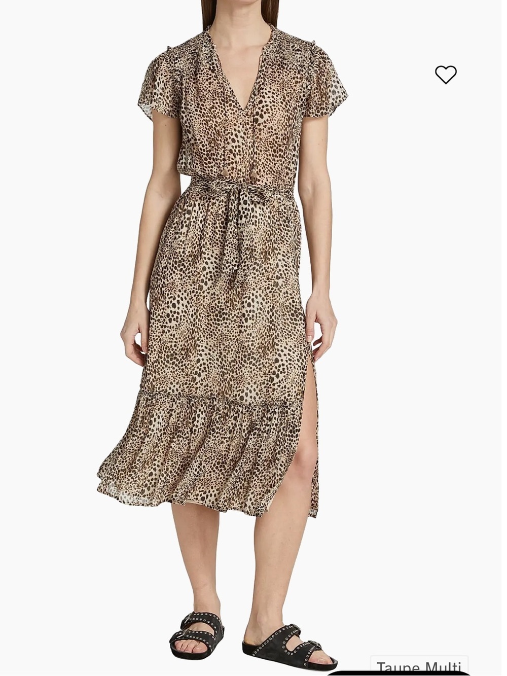 NWT Paige Laramie Leopard Silk Dress